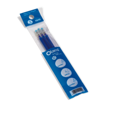 OLAMI ESC/COM- REPUESTO BOLIGRAFO BORRABLE TIPO G2 DELGADO AZ SET X 3 OLAMI ESC/COM- REPUESTO BOLIGRAFO BORRABLE TIPO G2 DELGADO AZ SET X 3